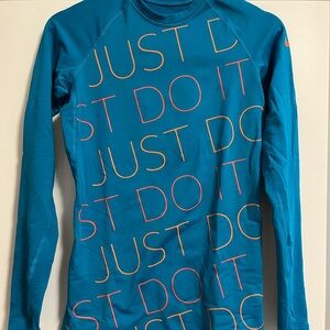 Nike Blue Dri-FIT Pro Combat Athletic Top